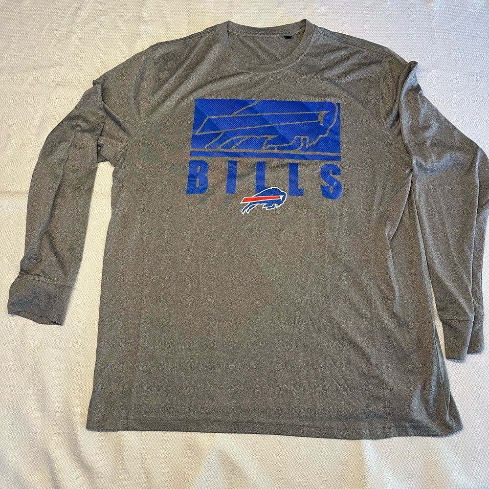 Gray Buffalo Bills Long Sleeve Shirt